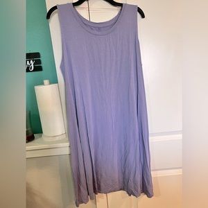 Purple tank top dress